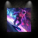 Astronaut Skateboard Surfing Neon LED neon sign by NeonCS