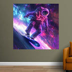 Astronaut Skateboard Surfing Neon LED neon sign product image