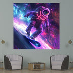 Astronaut Skateboard Surfing Neon LED neon sign product image