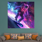 Astronaut Skateboard Surfing Neon LED neon sign product image