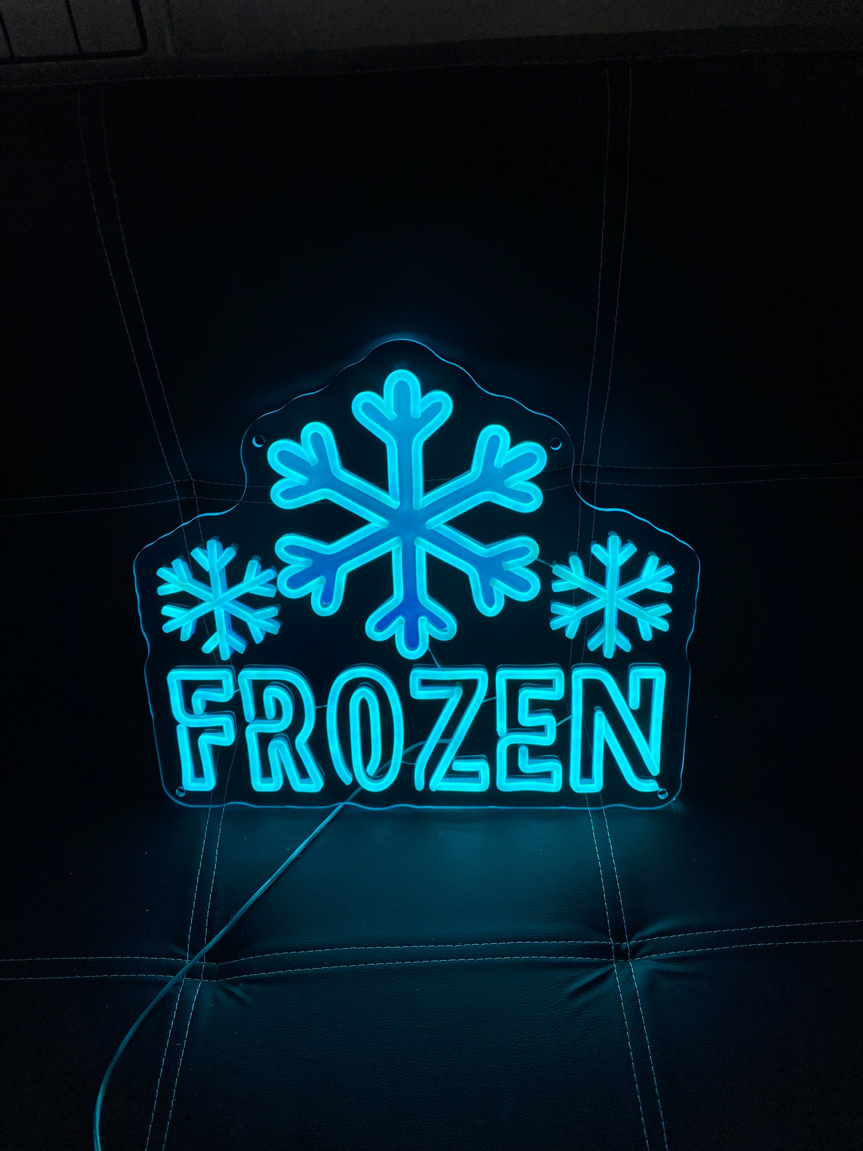 Frozen Snowflake Wall Light for Kids LED neon sign by NeonCS