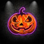 Glowing Pumpkin Light Spooky LED LED neon sign by NeonCS