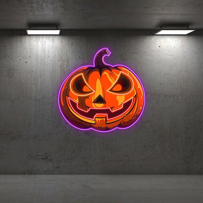 Glowing Pumpkin Light Spooky LED LED neon sign product image