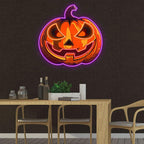 Glowing Pumpkin Light Spooky LED LED neon sign product image