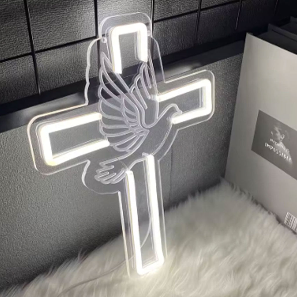 Cross Jesus Brighter Wall Decor for LED neon sign by NeonCS