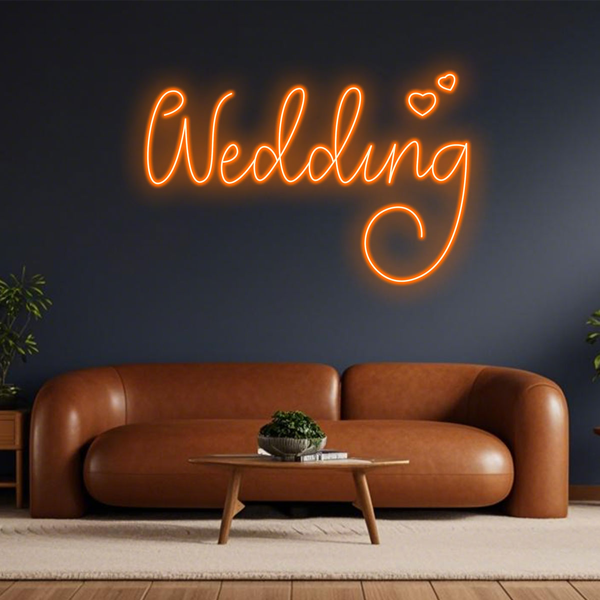 Custom Orange "wedding" - Romantic for LED neon sign by NeonCS