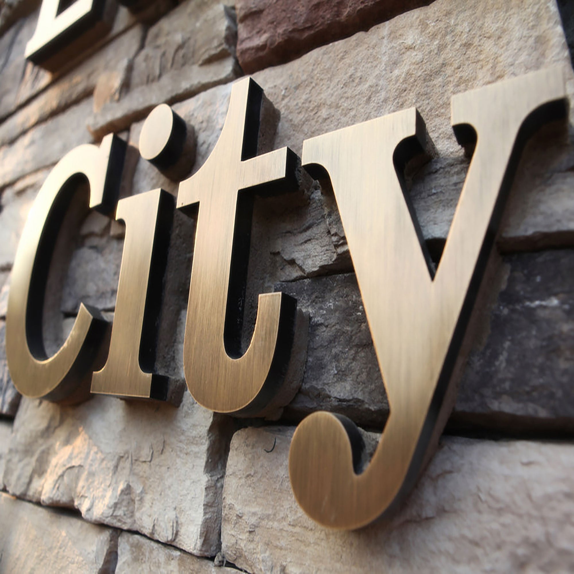 Bronze Fabricated Vintage Signs LED neon sign by NeonCS