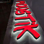 Shop Front Solid Cut Acrylic Letters LED neon sign by NeonCS