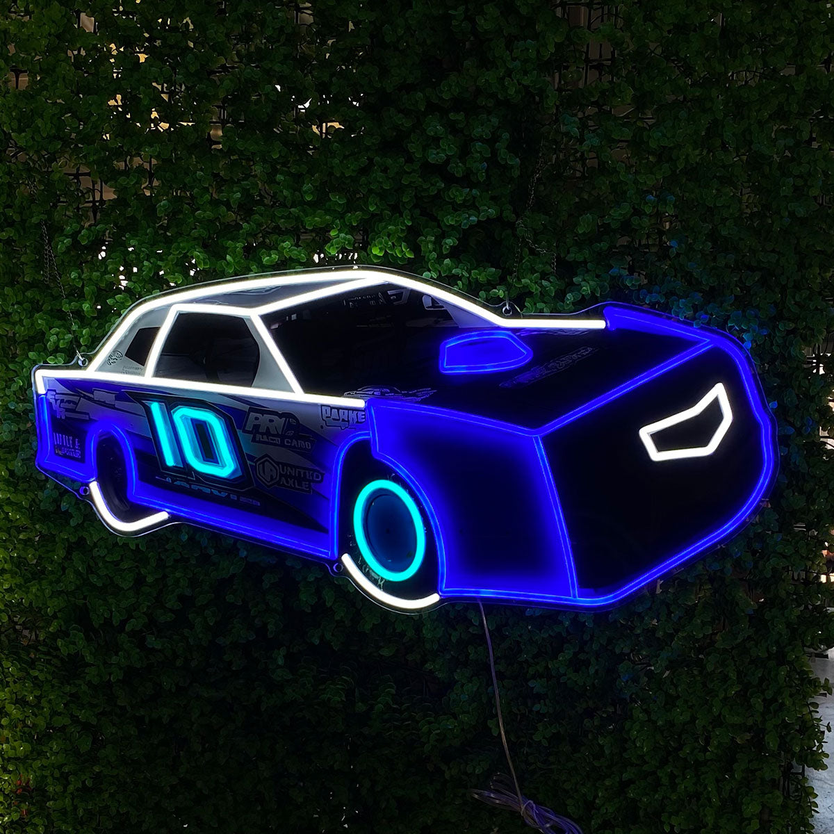 Blue Car Shaped for Car Enthusiast LED neon sign product image