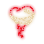 Heart with Bandage Romantic Healing LED neon sign product image