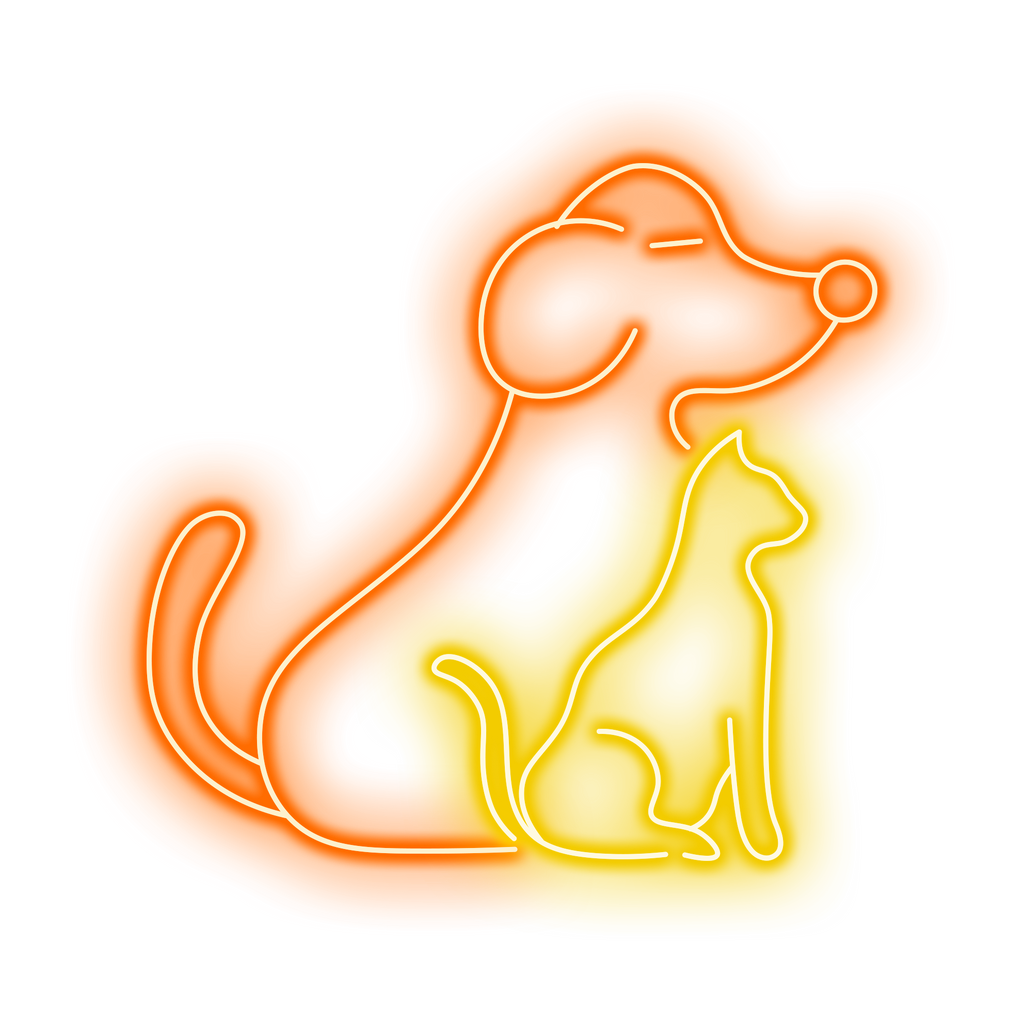 Dog Cat Pet Lover Room Wall Decor LED LED neon sign product image