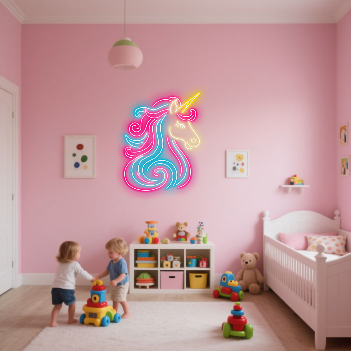 Unicorn for Kids and Teen Girls Pastel LED neon sign by NeonCS