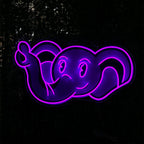 Cute Uv - Printed Purple Elephant LED neon sign product image