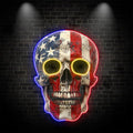 American Flag Skull Light Unique Decor LED neon sign by NeonCS