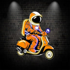 Space Ride: an Electric Vehicle LED neon sign by NeonCS
