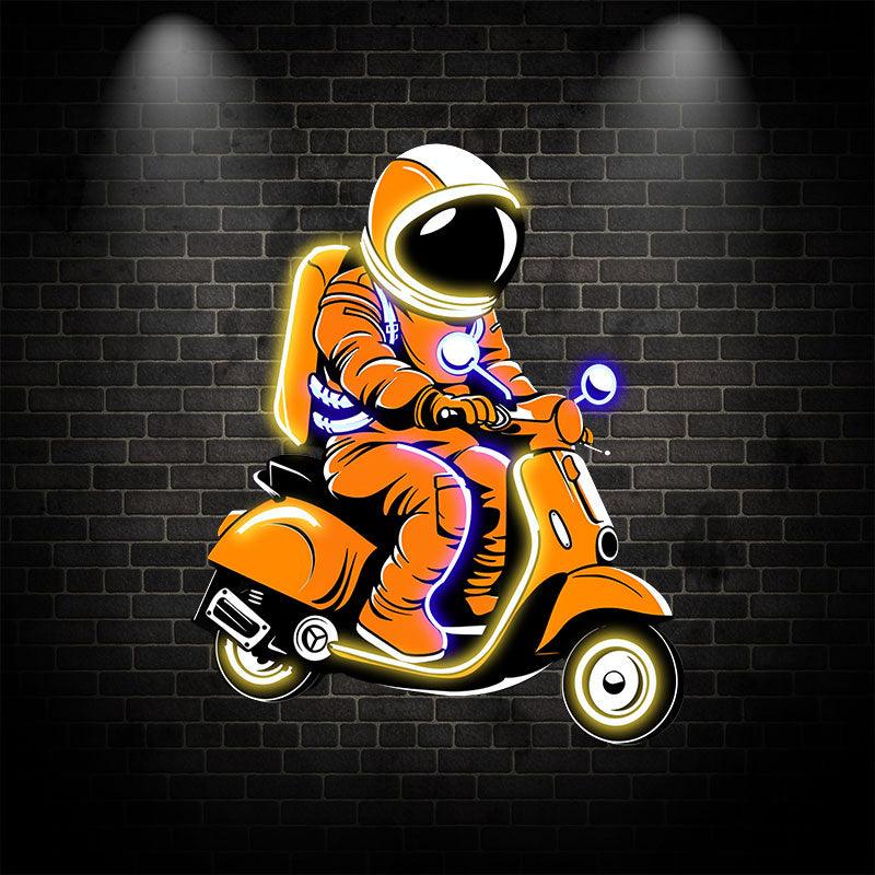 Space Ride: an Electric Vehicle LED neon sign by NeonCS