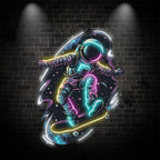 Interstellar Skateboarding : the LED neon sign by NeonCS