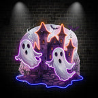 Haunted Ghost Castle Decoration Spooky LED neon sign by NeonCS