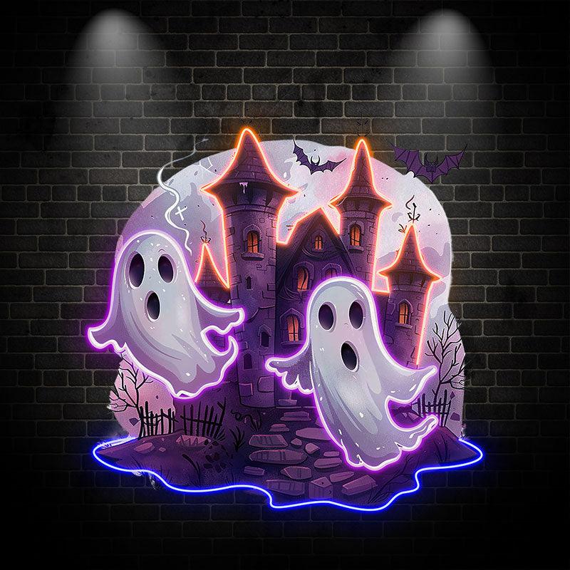 Haunted Ghost Castle Decoration Spooky LED neon sign by NeonCS