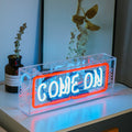 Come On" Neon Lighting Sign Table Box LED neon sign by NeonCS