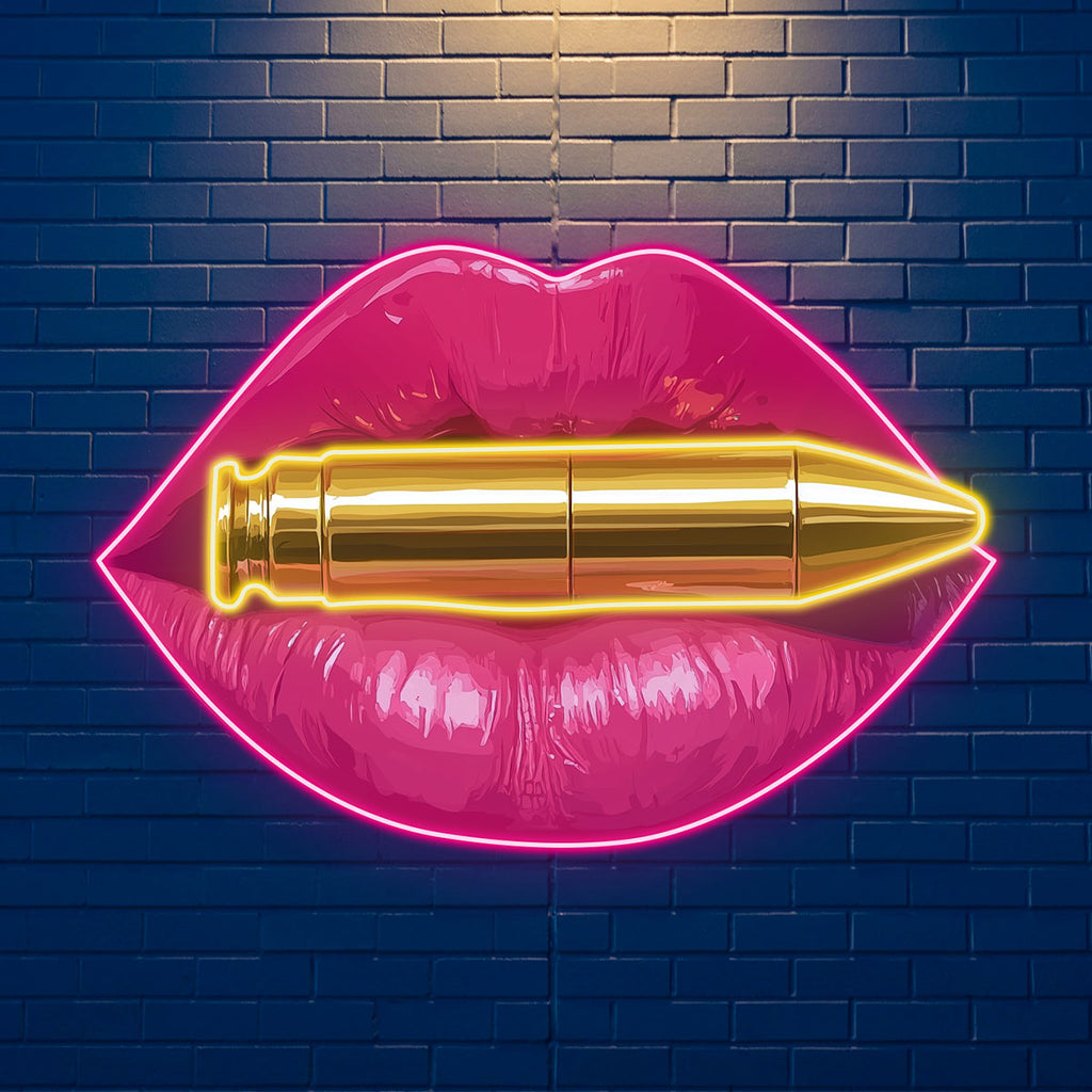 Hot Pink Lips Perfect for Wall Decor LED neon sign by NeonCS