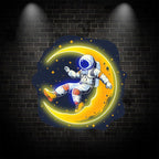 Lunar Explorer: Astronaut on the Moon LED neon sign product image