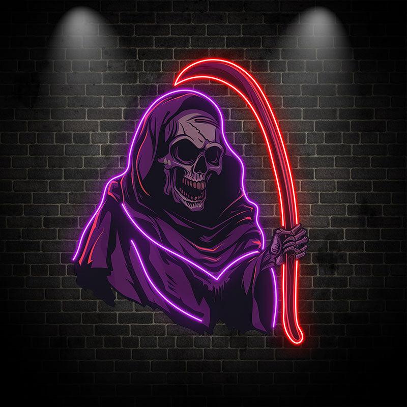 Eerie Grim Reaper Ghost Decoration LED neon sign by NeonCS