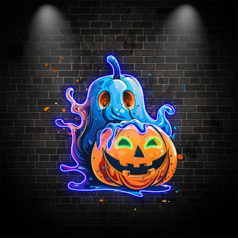 Pumpkin Good Friends Lights Holiday LED neon sign by NeonCS