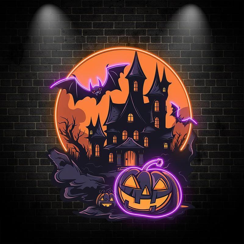 Dark Castle Halloween Light Spooky LED neon sign by NeonCS