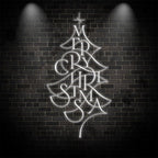 Alphabet Composition Christmas Tree LED neon sign by NeonCS