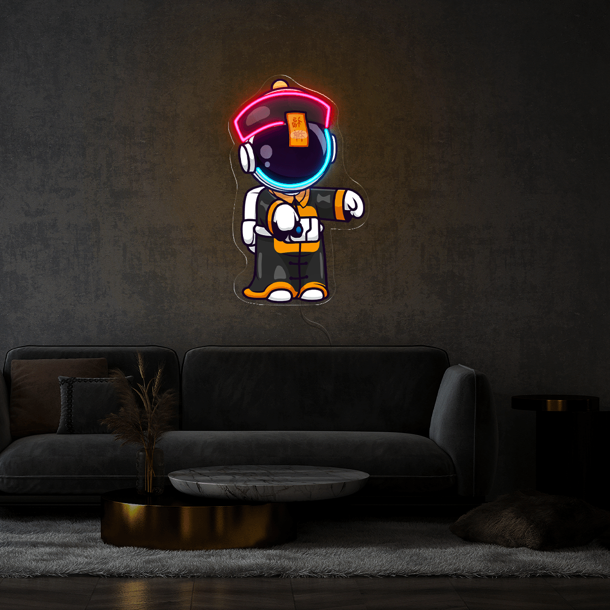 Astronaut Vampire Artwork LED neon sign product image