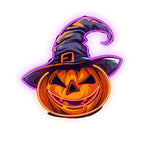 Charming Pumpkin with Hat Light LED neon sign product image