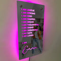 Affirmations Mirror - I Am Mirror LED neon sign by NeonCS