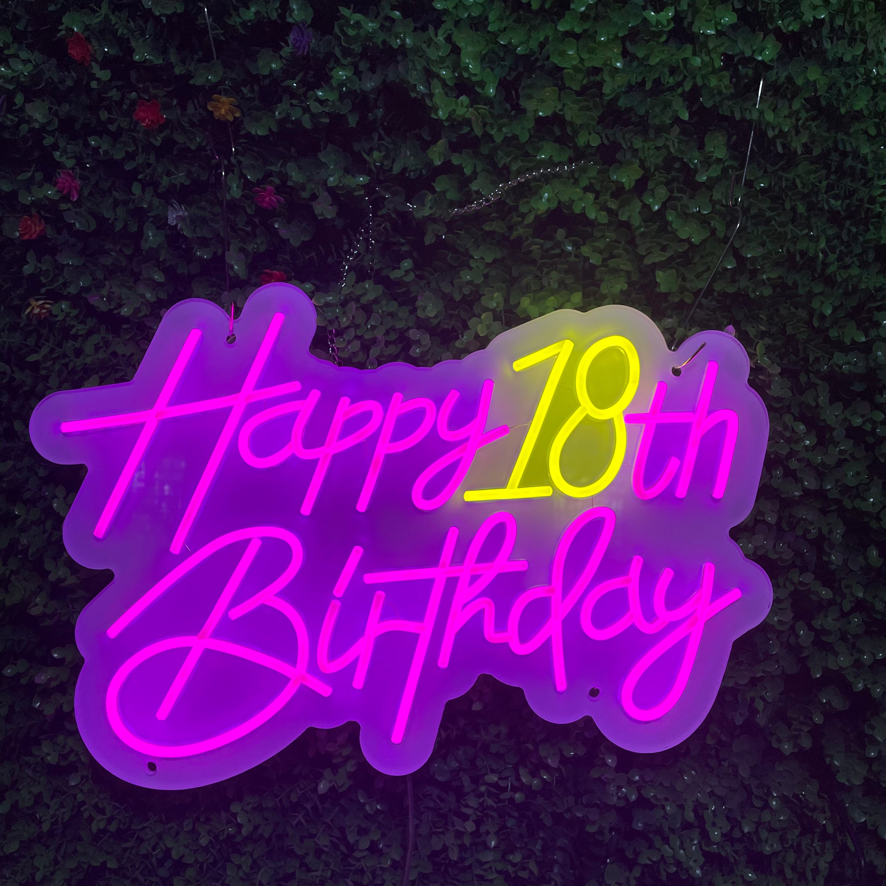 Happy Birthday Custom Birthday LED neon sign product image