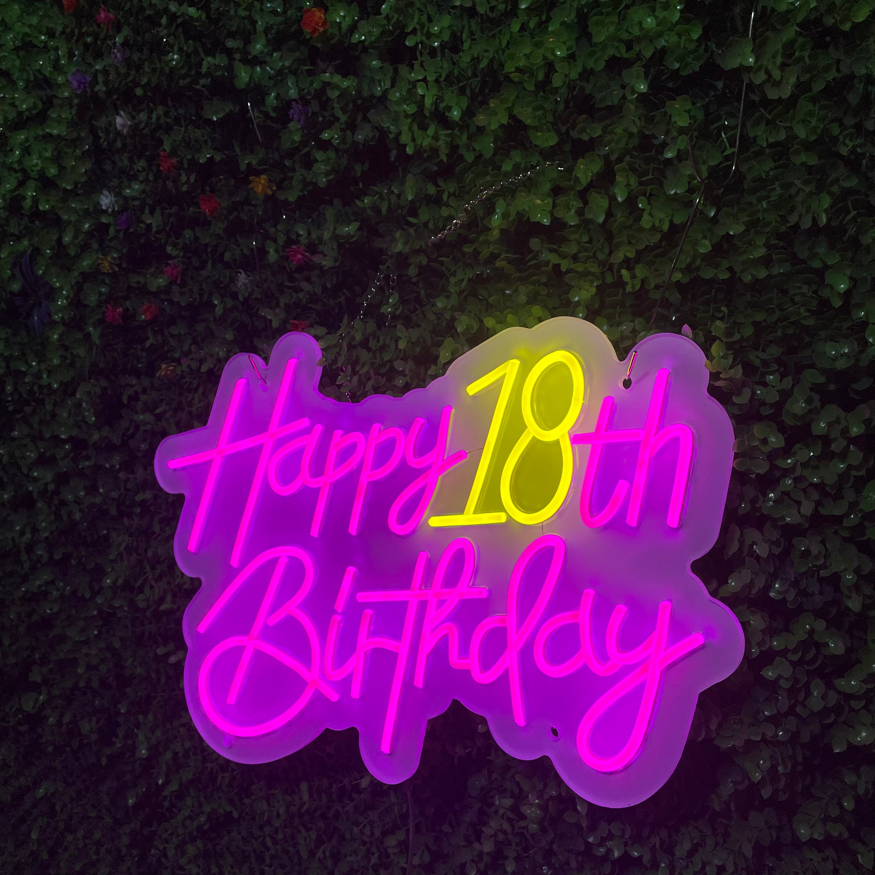 Happy Birthday Custom Birthday LED neon sign product image