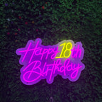 Happy Birthday Custom Birthday LED neon sign product image
