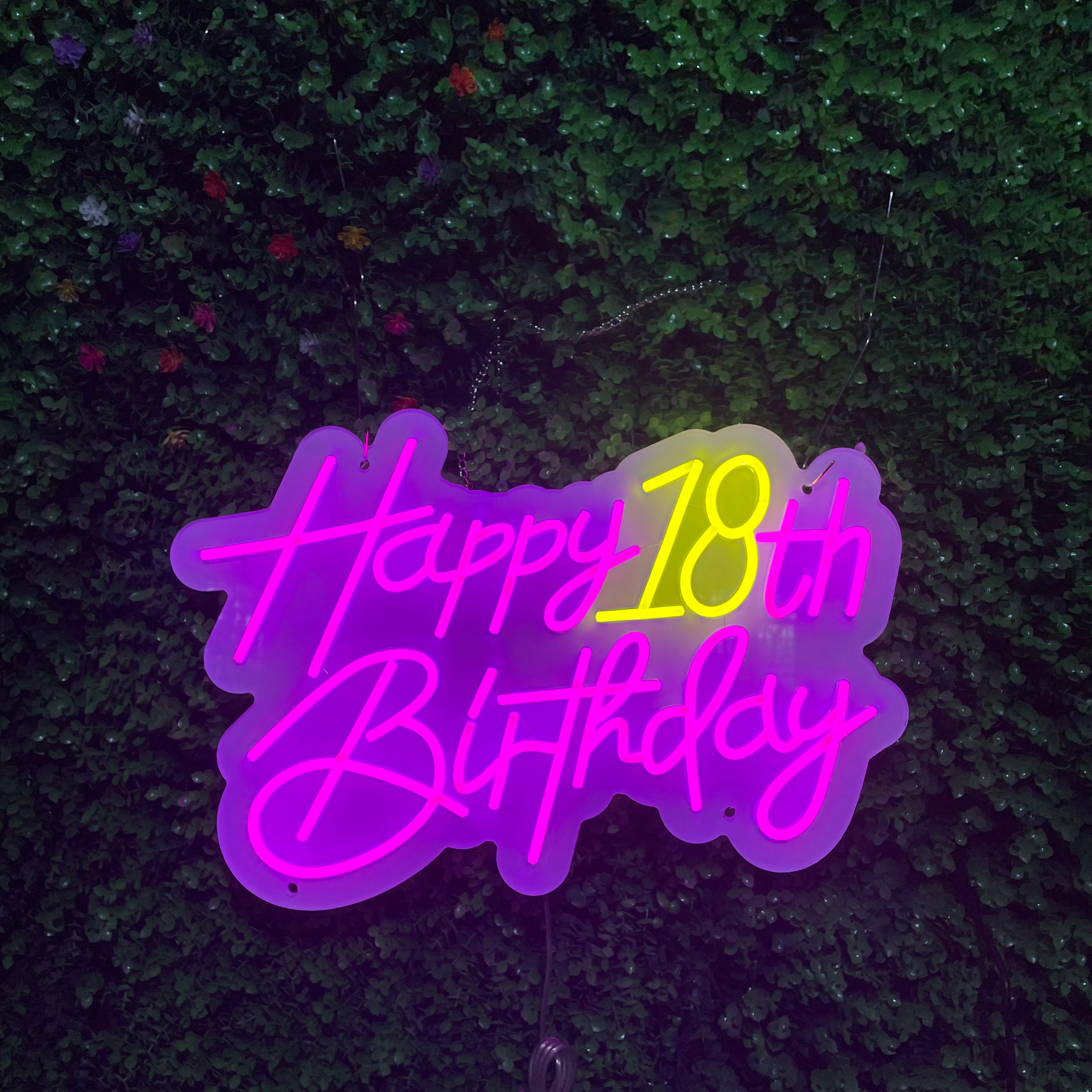 Happy Birthday Custom Birthday LED neon sign product image