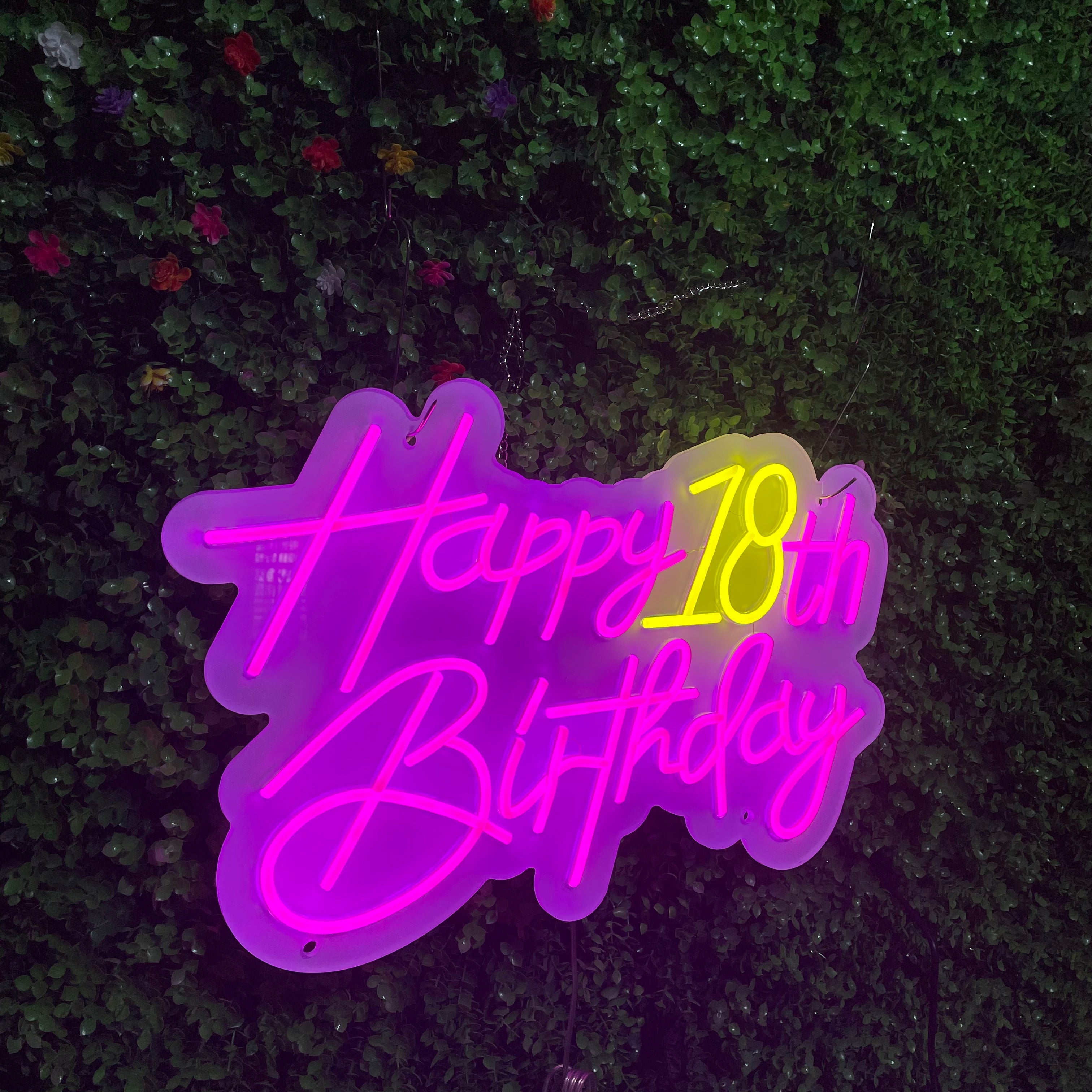 Happy Birthday Custom Birthday LED neon sign product image