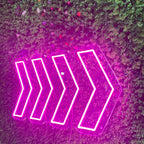Gradient Flashing Arrow - Eye-catching LED neon sign product image