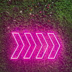Gradient Flashing Arrow - Eye-catching LED neon sign product image