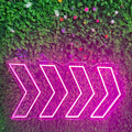 Gradient Flashing Arrow - Eye-catching LED neon sign by NeonCS