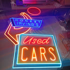 Custom Used Car - Retro Car Dealership LED neon sign product image