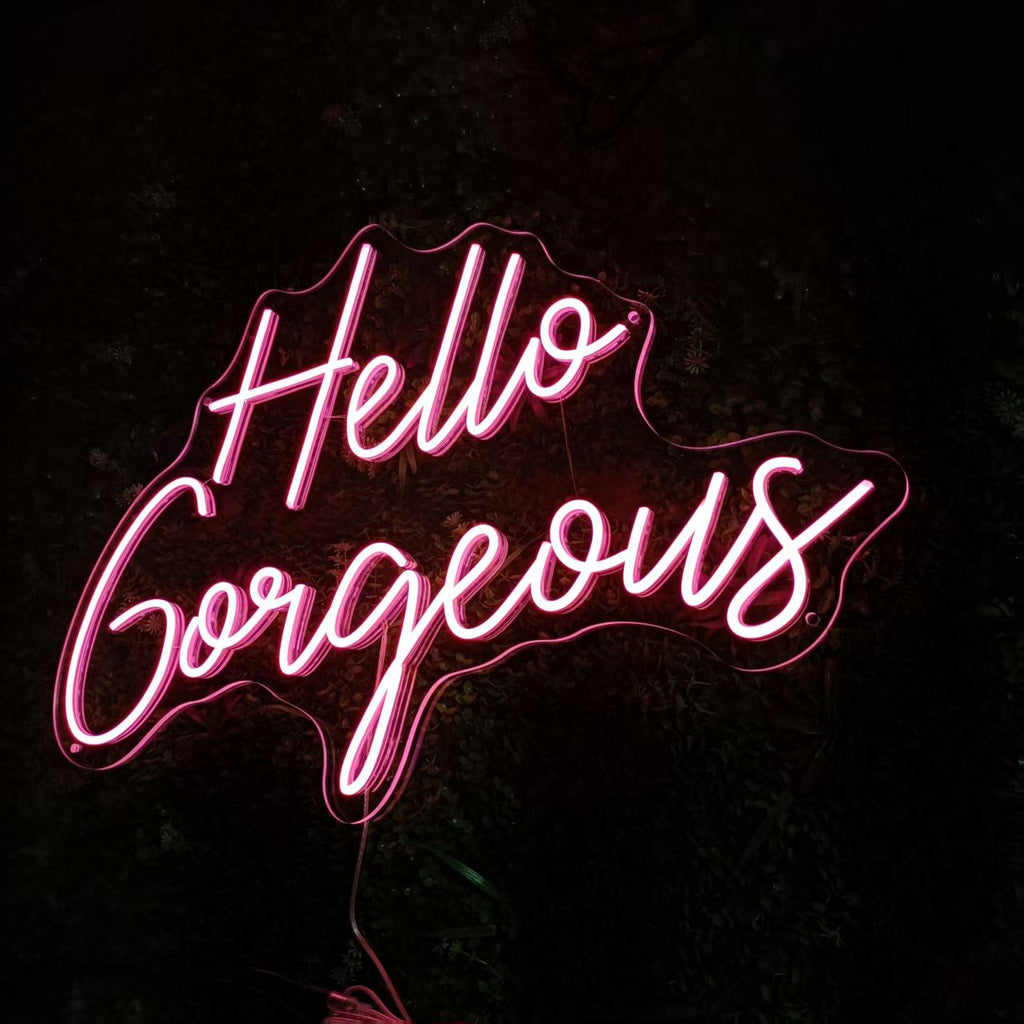 Hello Gorgeous - for Beauty Salon LED neon sign by NeonCS