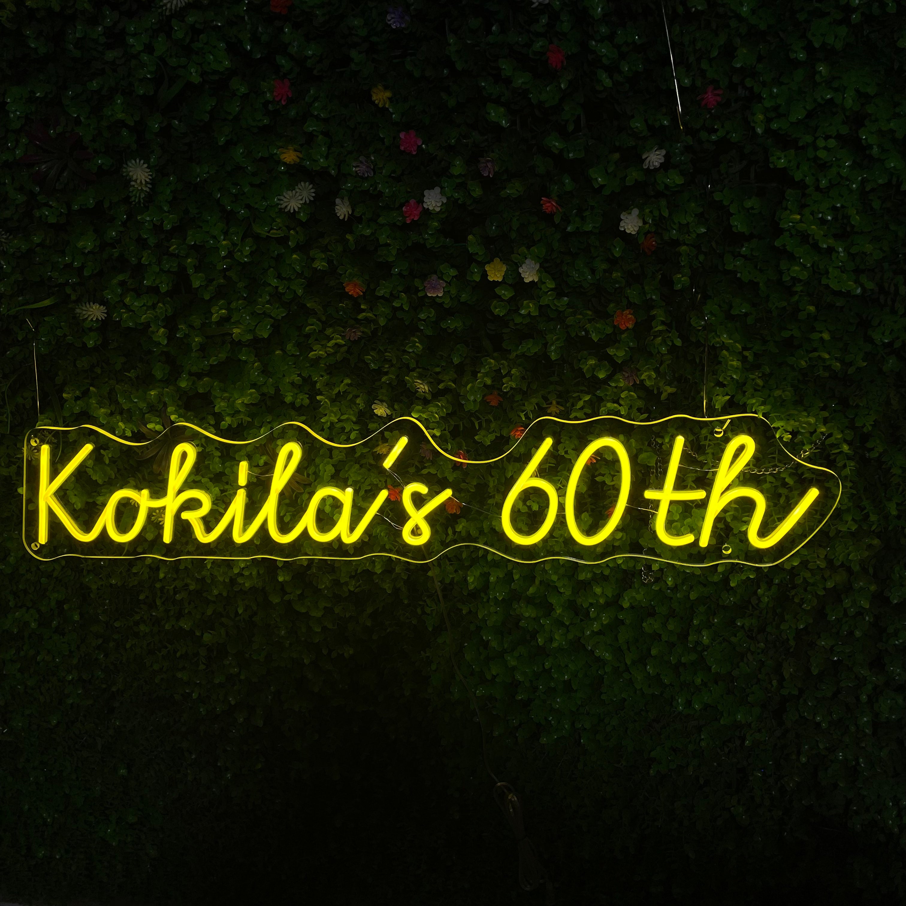 Custom Birthday Name & Age - with Your LED neon sign by NeonCS