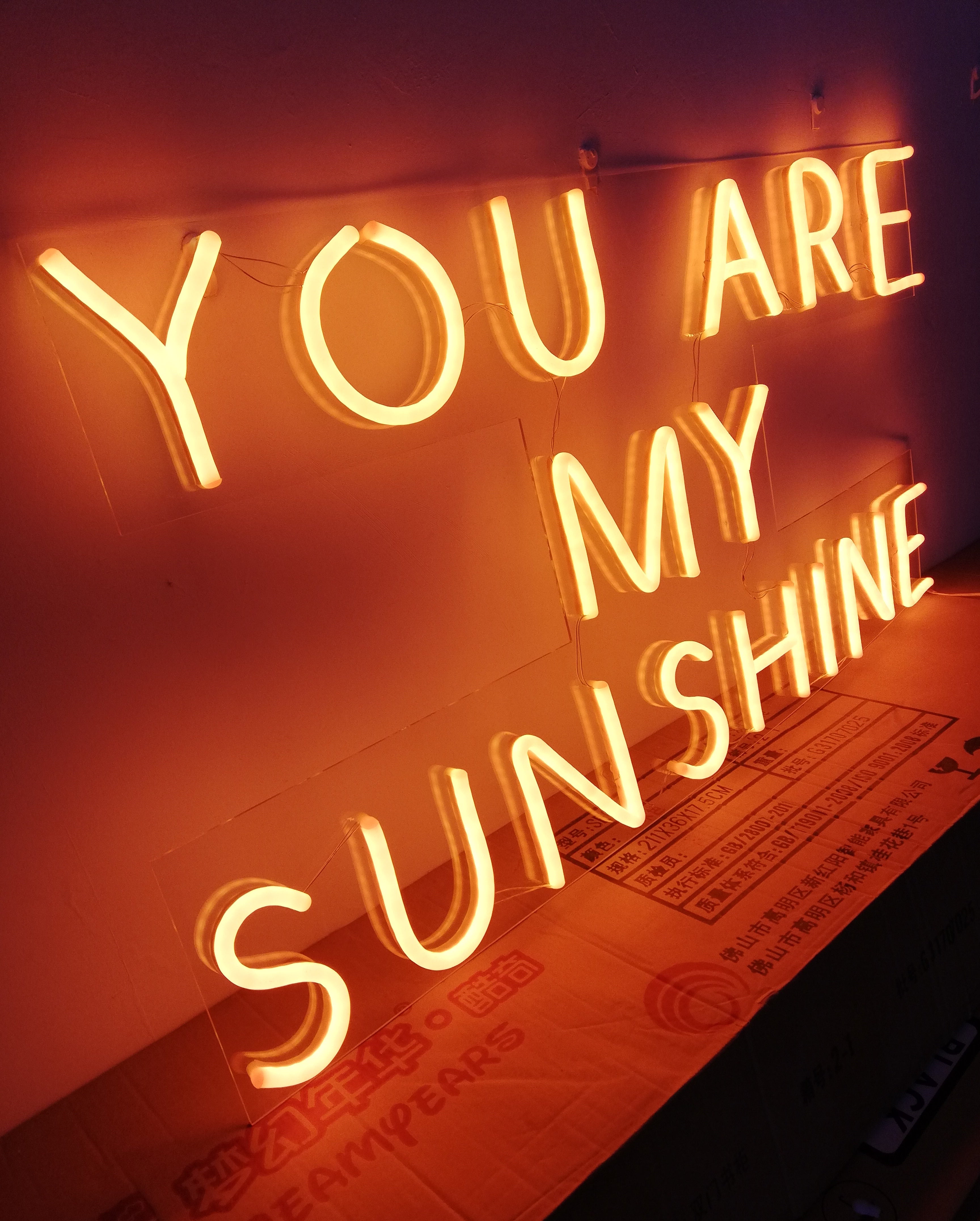 Orange with Sweet Message Ideal for LED neon sign product image