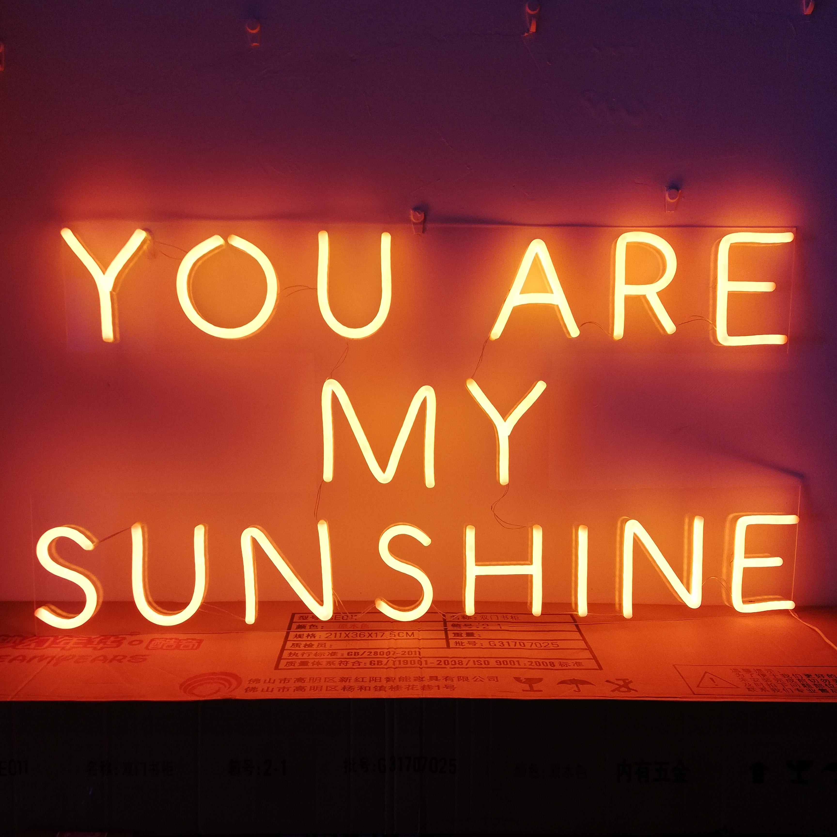 Orange with Sweet Message Ideal for LED neon sign by NeonCS