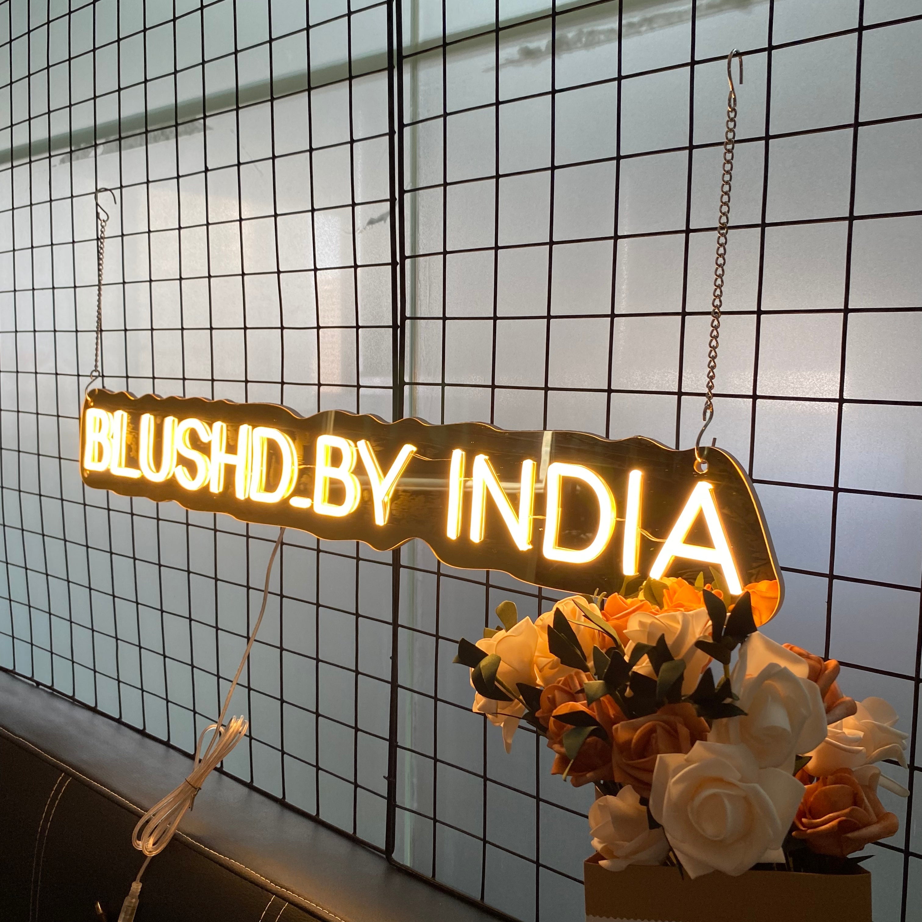 Gold Mirror Acrylic for Lip Blush LED neon sign product image