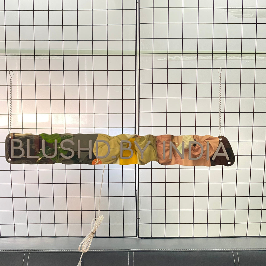 Gold Mirror Acrylic for Lip Blush LED neon sign product image