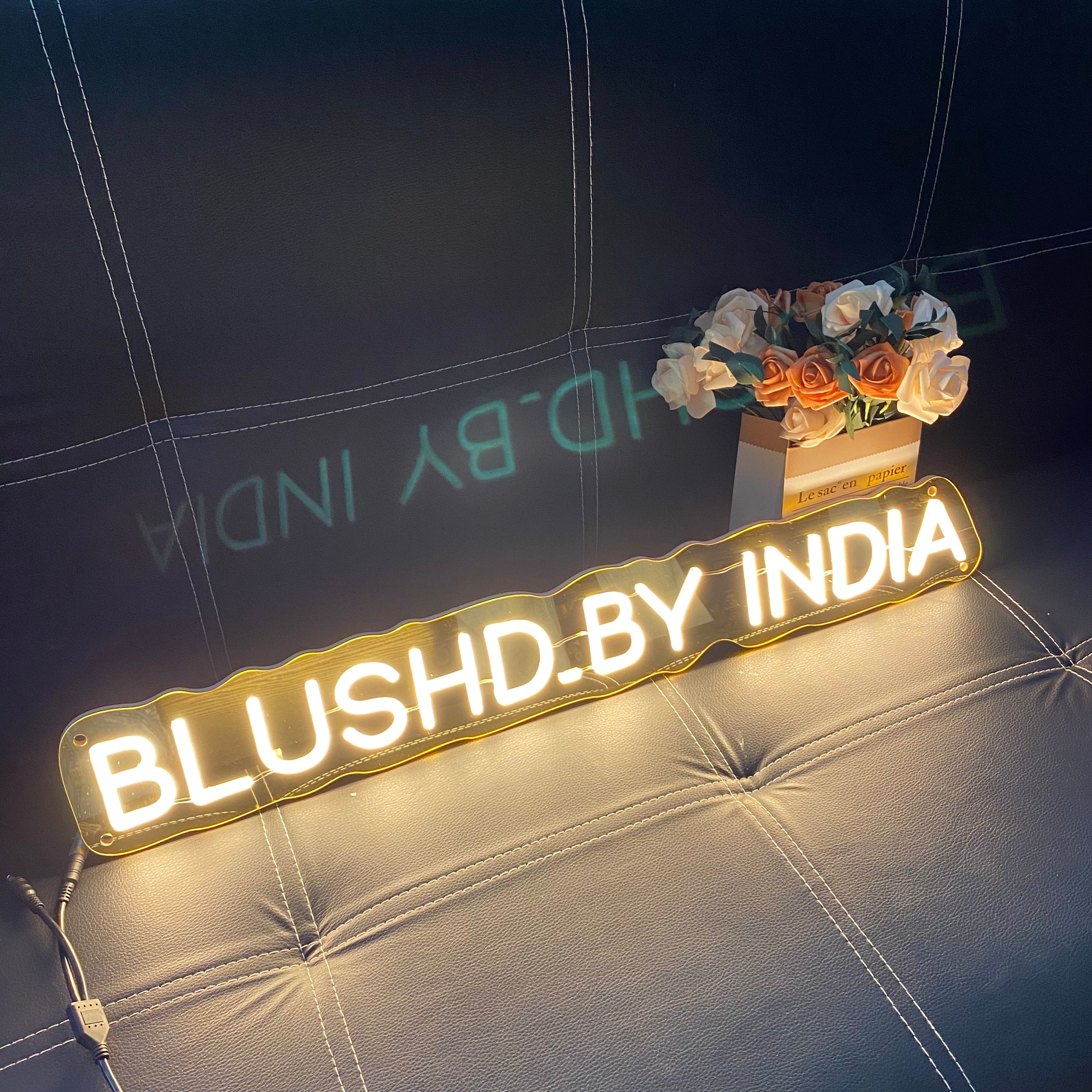 Gold Mirror Acrylic for Lip Blush LED neon sign product image
