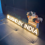 Gold Mirror Acrylic for Lip Blush LED neon sign by NeonCS